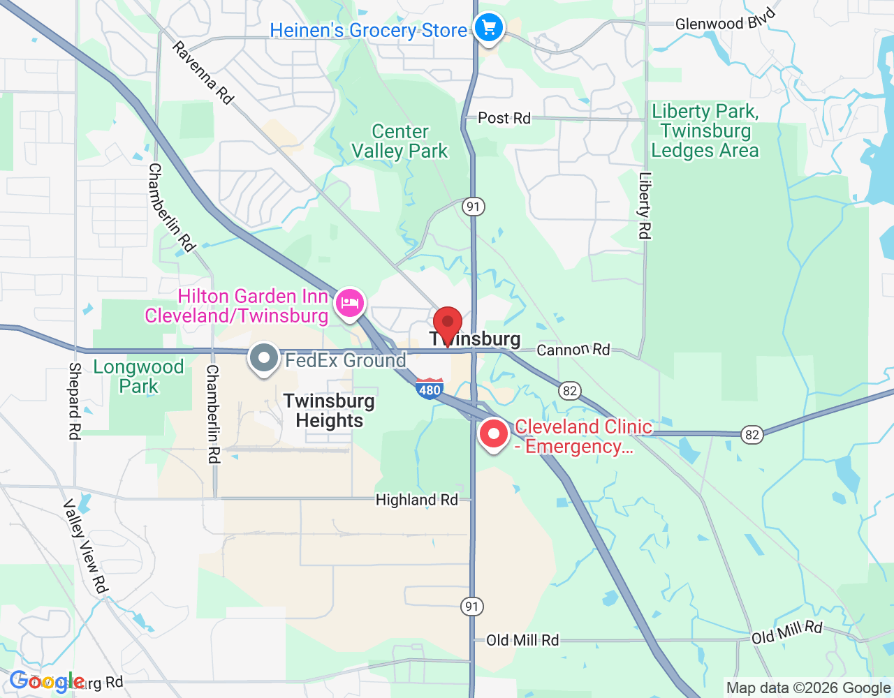 2651 E Aurora Rd B, Twinsburg, OH 44087, USA