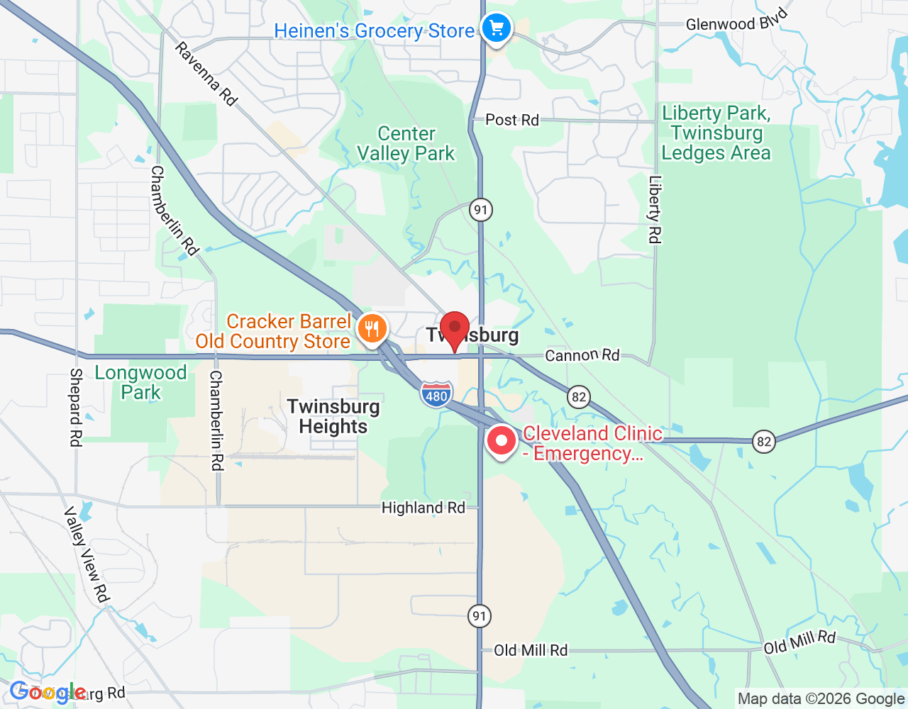 2651 E Aurora Rd B, Twinsburg, OH 44087, USA