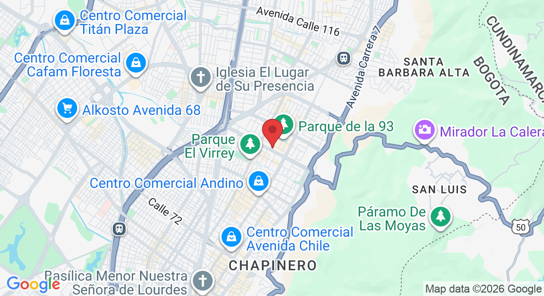 Kr 13 #92-57, Chapinero, Bogotá, Cundinamarca, Colombia