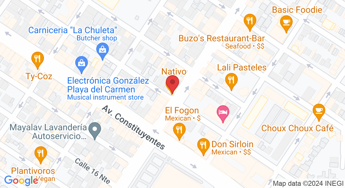 Lt 2, 30 Avenida Nte. Mz 26, Gonzalo Guerrero, 77710 Playa del Carmen, Q.R., Mexico