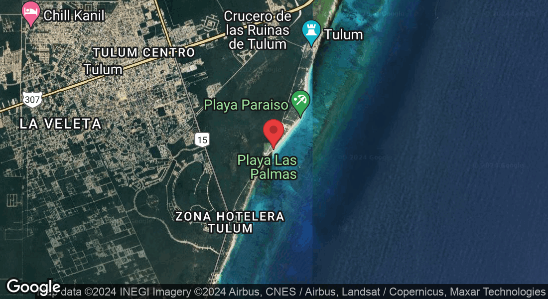 Playa Las Palmas, Zona Hotelera Tulum, Tulum, Quintana Roo, Mexico