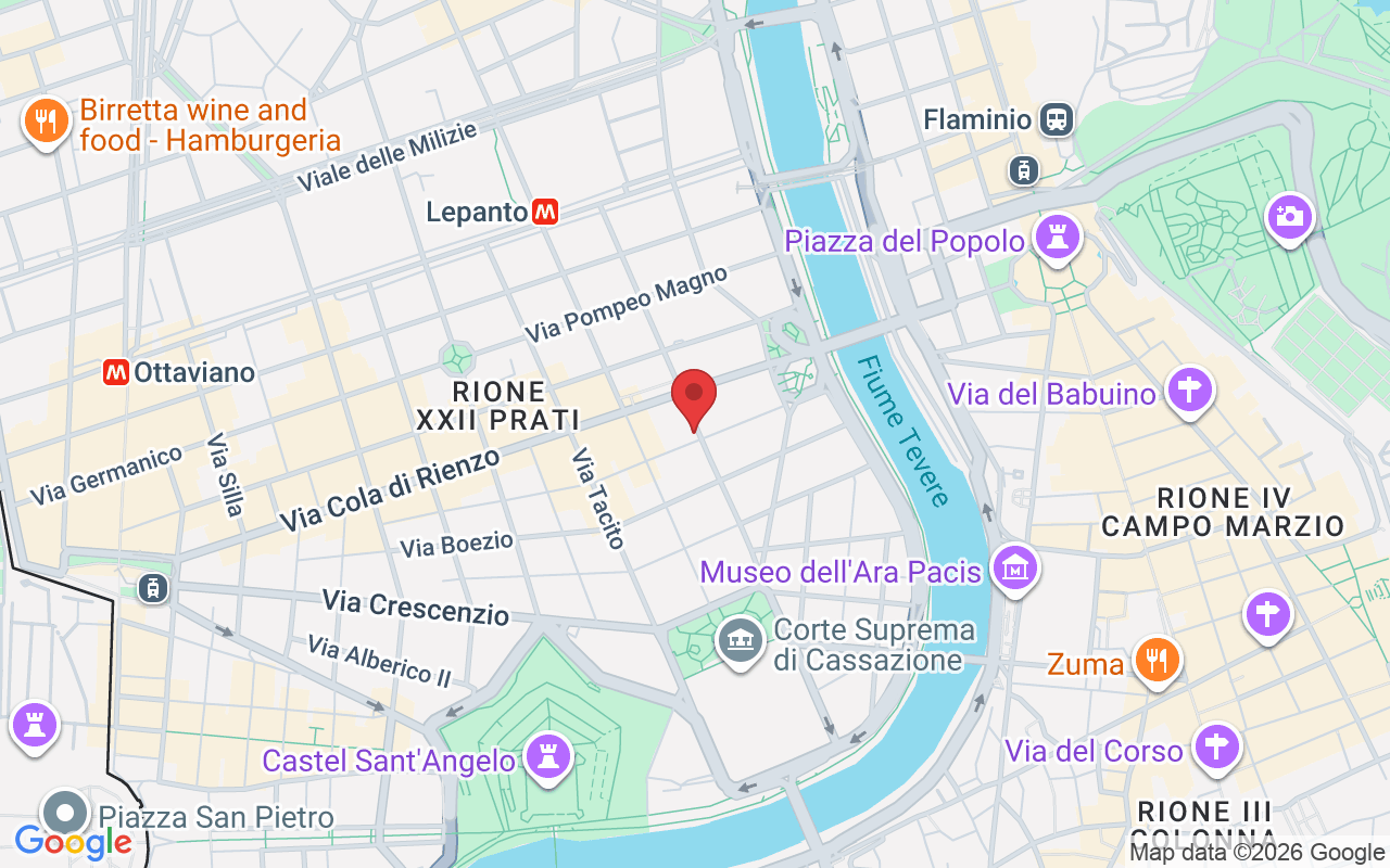 Via Valadier, 38, 00193 Roma RM, Italia