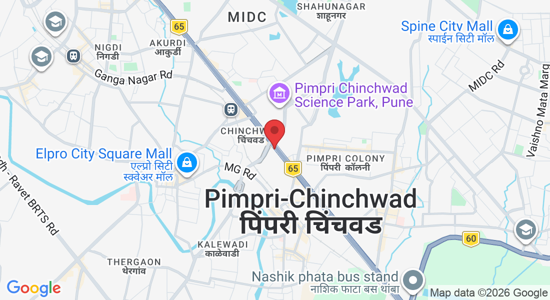 Office No 605, 6th Floor, B Zone Building, Beside Vijay Sales Morwadi, Pimpri, Chinchwad, Old Mumbai Pune Highway, Main, road, Chinchwad, Pimpri-Chinchwad, Maharashtra 411018, India