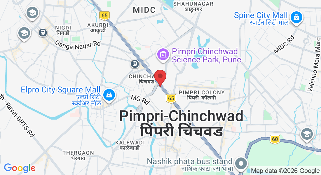 Office No 605, 6th Floor, B Zone Building, Beside Vijay Sales Morwadi, Pimpri, Chinchwad, Old Mumbai Pune Highway, Main, road, Chinchwad, Pimpri-Chinchwad, Maharashtra 411018, India