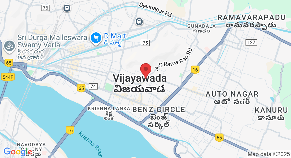 Office No - 32-13-53/33C, Sunnapubatti Center, near Amma Function Hall, Mogalrajapuram, Christurajupuram, Vijayawada, Andhra Pradesh 520010, India