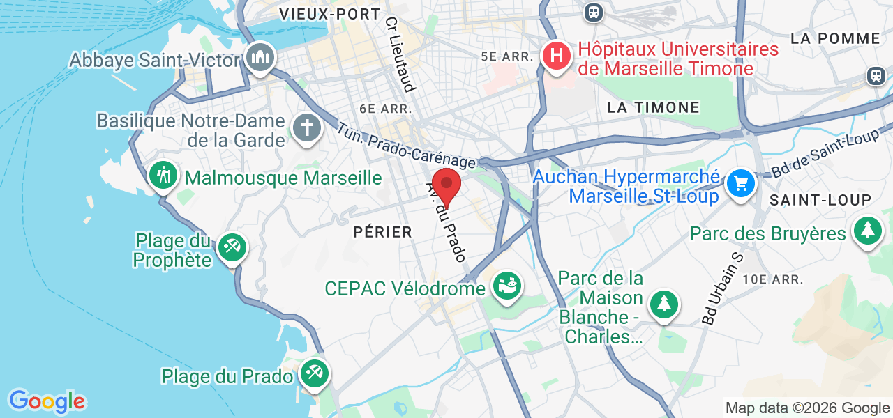 165 Av. du Prado, 13008 Marseille, France