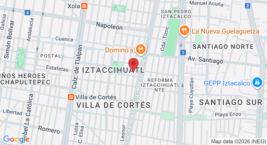 José Revueltas 247, Iztaccihuatl, Benito Juárez, 03520 Ciudad de México, CDMX, México