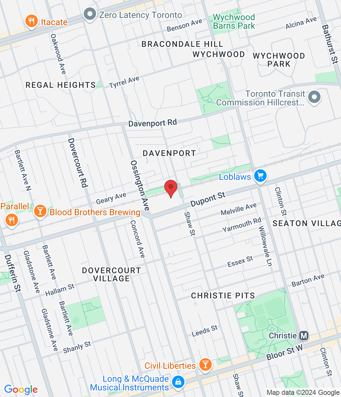 Parking lot, 840 Dupont St, Toronto, ON M6G 1Z8, Canada