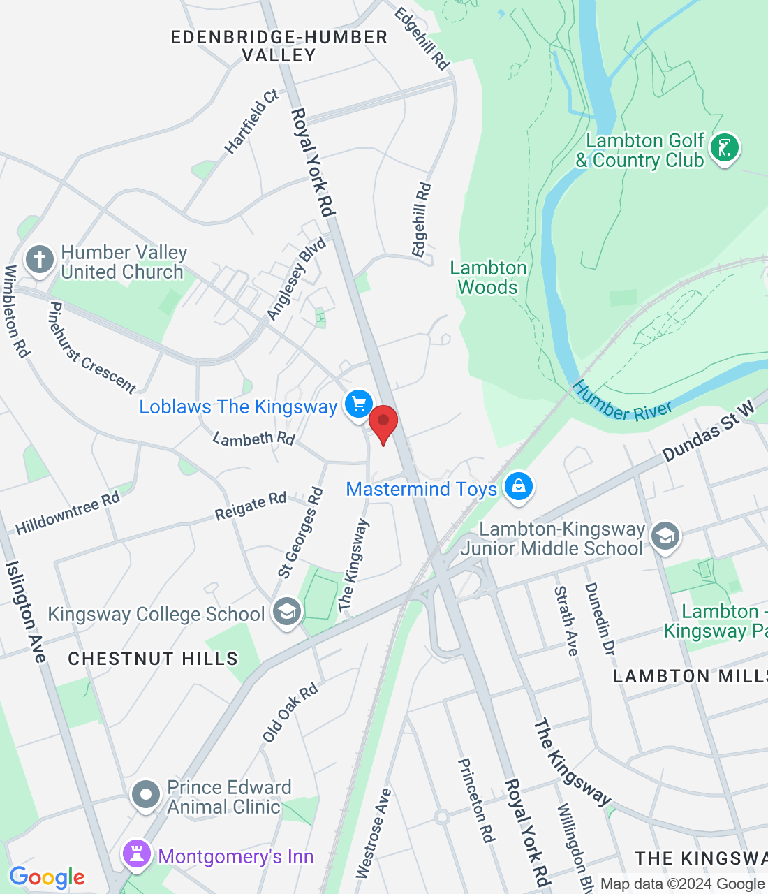 255 The Kingsway, Etobicoke, ON M9A 3T7, Canada