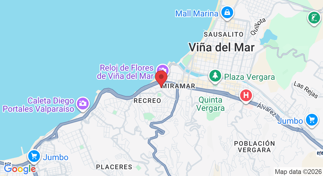 Roma 131, 2520000 Viña del Mar, Valparaíso, Chile