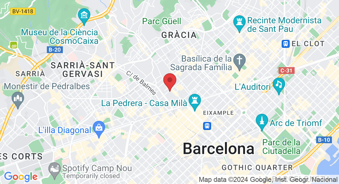 Travessera de Gràcia, 108, Gràcia, 08012 Barcelona, Spain
