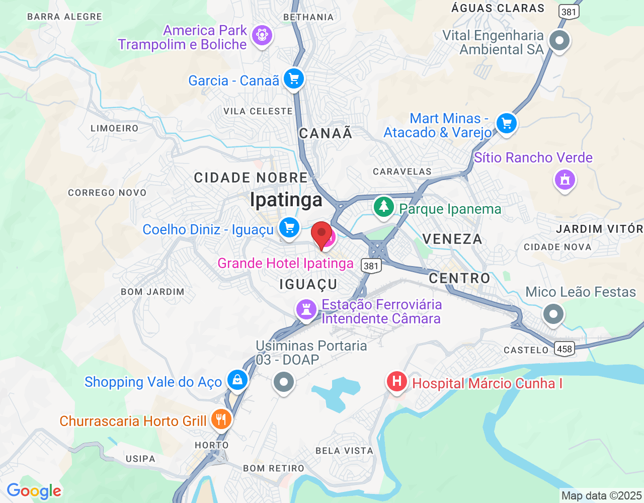 Av. Brasil, 595 - sala 101 - Iguaçu, Ipatinga - MG, 35160-036, Brasil