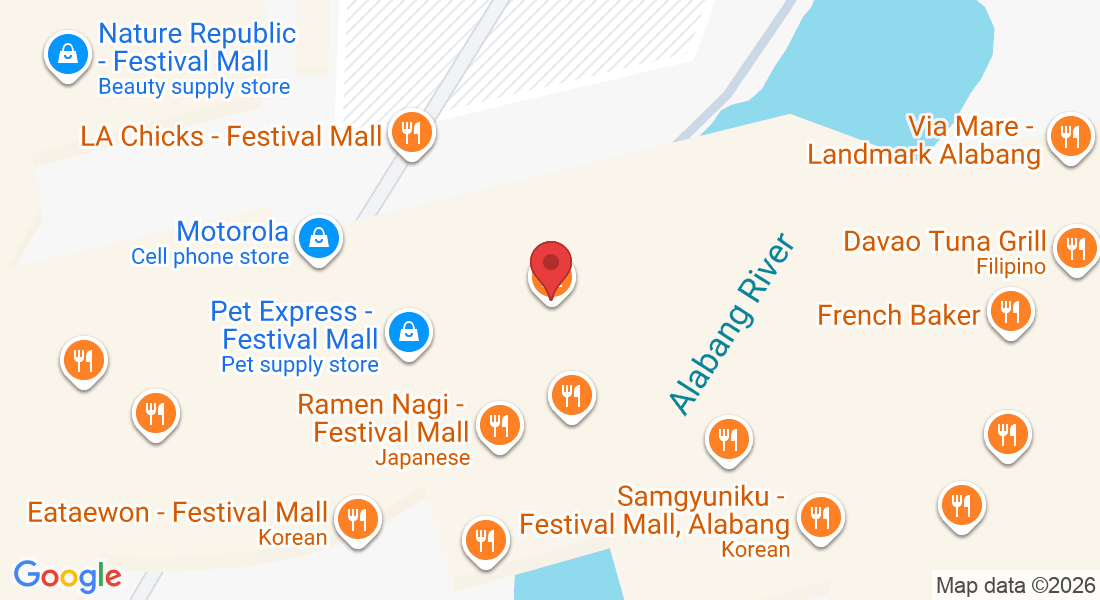 3rd Floor, Festival Mall, Filinvest City, Alabang, Muntinlupa, 1770 Metro Manila, Philippines