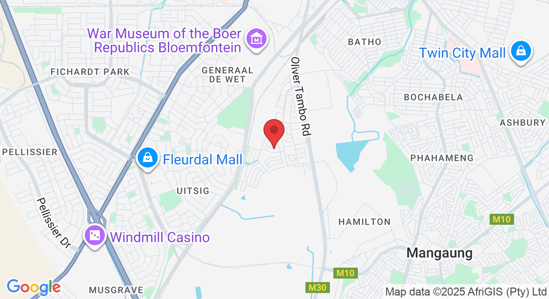 6th Ave, Ehrlich Park, Bloemfontein, 9301, South Africa