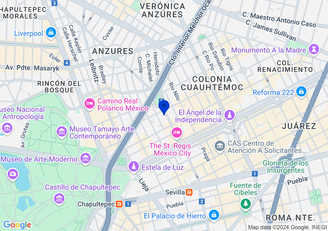 Río Misisipi 49-piso 14 int 1401, Cuauhtémoc, 06500 Ciudad de México, CDMX, México