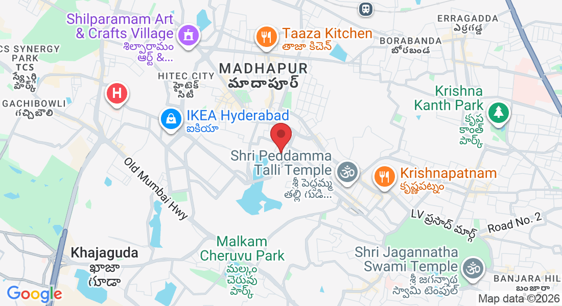 3rd Floor, MMS Divya Diamonds Junction, 3-225 & 226, Kavuri Hills Phase 2 Rd, Doctor's Colony, Madhapur, Hyderabad, Telangana 500033, India