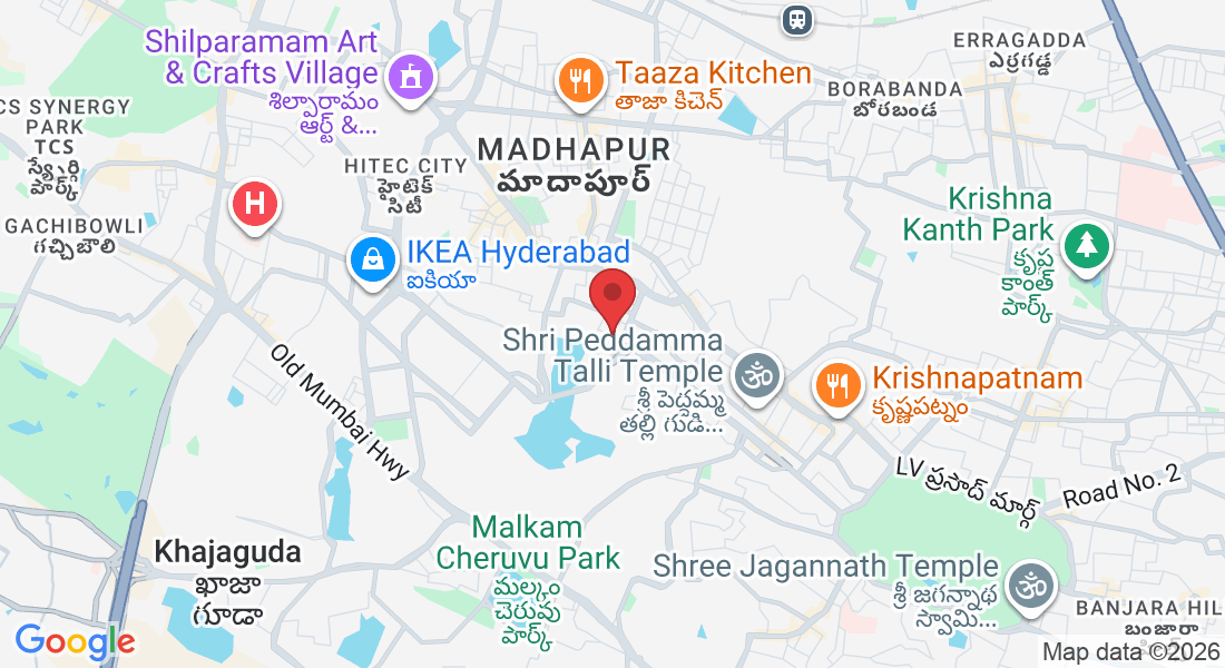 3rd Floor, MMS Divya Diamonds Junction, 3-225 & 226, Kavuri Hills Phase 2 Rd, Doctor's Colony, Madhapur, Hyderabad, Telangana 500033, India