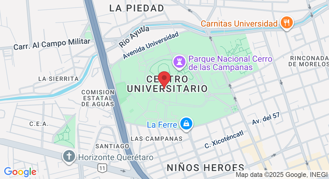 Universidad 231, Cerro de las Campanas S/N, Las Campanas, 76010 Santiago de Querétaro, Qro., Mexico