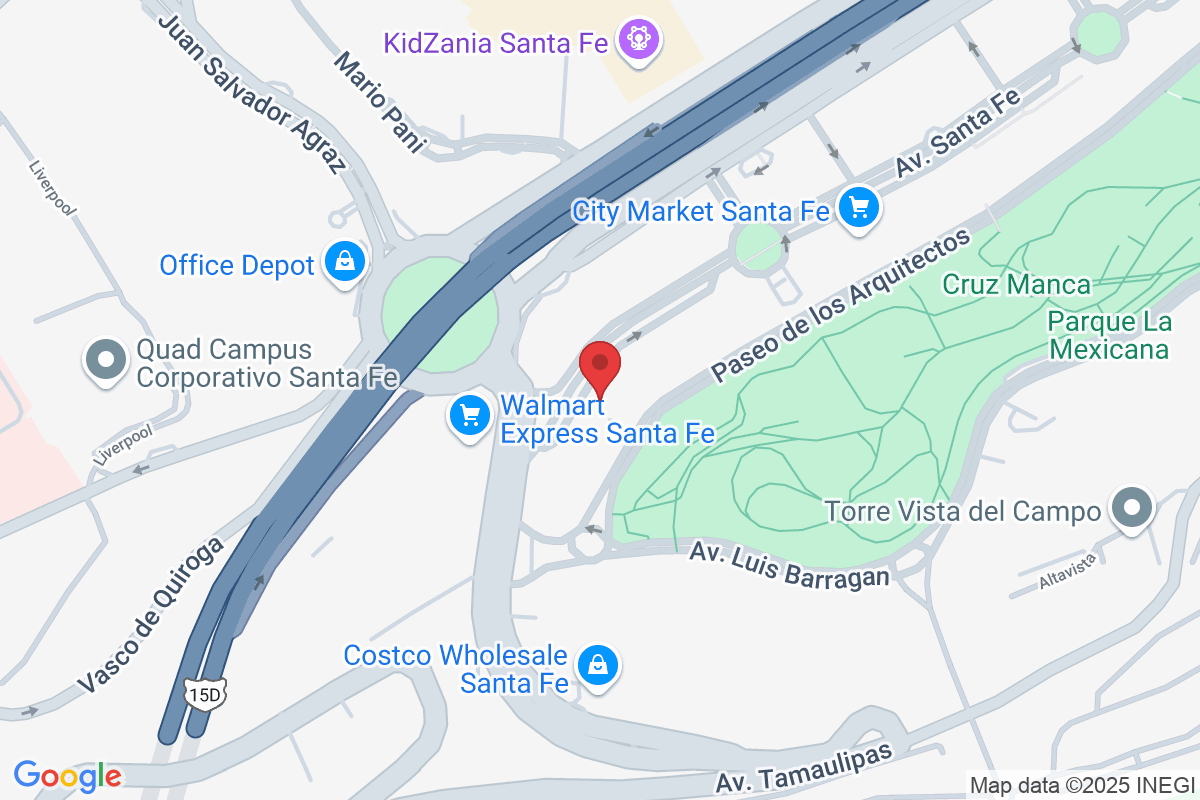 Av. Santa Fe 562, Santa Fe, Contadero, Cuajimalpa de Morelos, 05348 Ciudad de México, CDMX, México