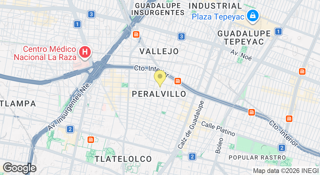 C. Tetrazzini 120, Peralvillo, Cuauhtémoc, 06220 Ciudad de México, CDMX, México