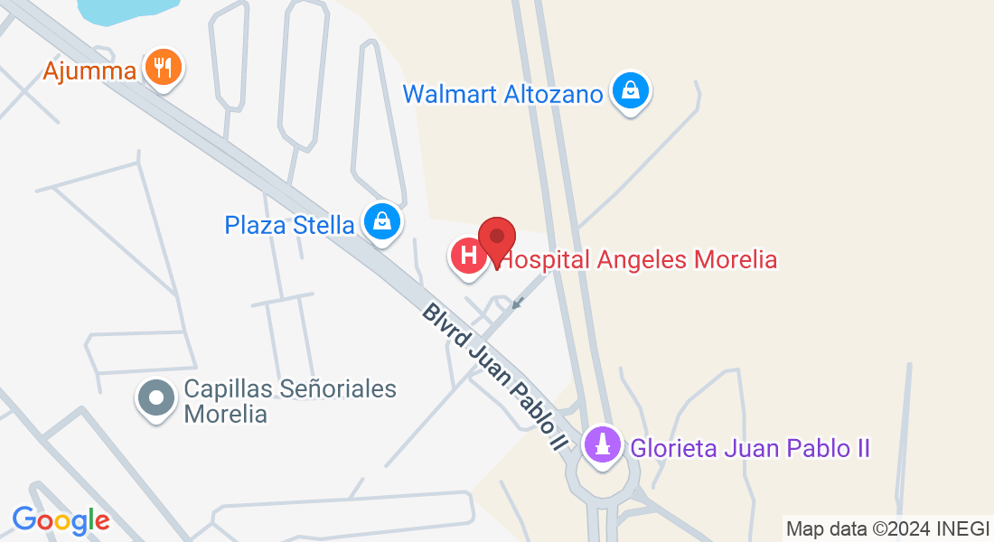Hospital Ángeles Av Montaña Monarca 331-Norte, Desarrollo Montaña Monarca, Consultorio 404, B, 58350 Morelia, Mich., México