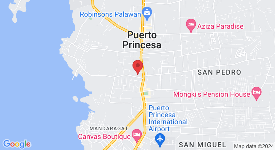 QP5W+4JX, Pineda Rd, Barangay San Pedro, Puerto Princesa, Palawan, Philippines