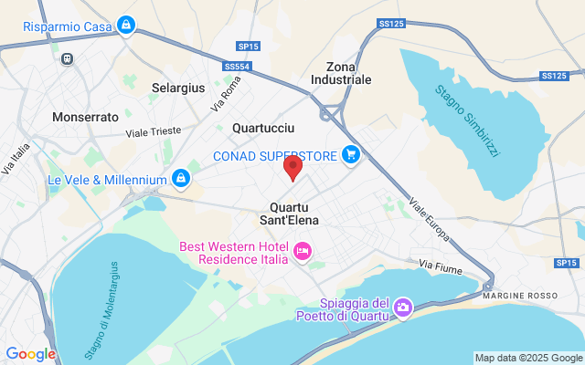 Via Papa Pio X, 33, 09045 Quartu Sant'Elena CA, Italia