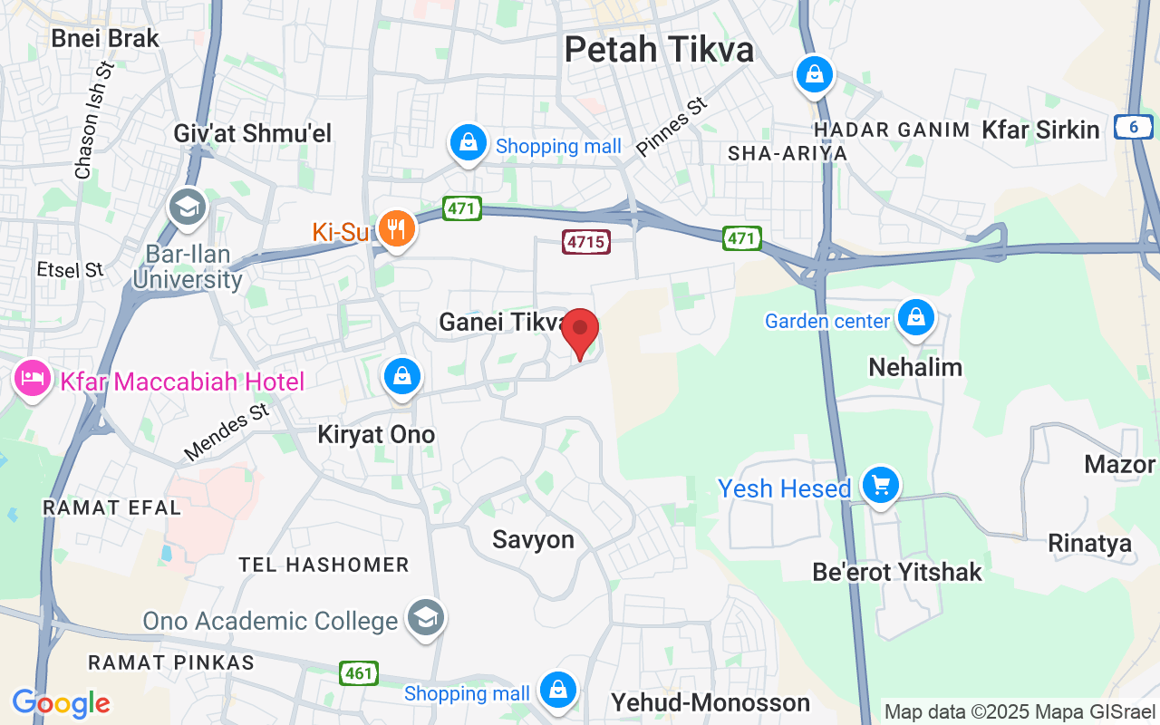 HaCarmel St 20, קומה א, Ganei Tikva, Israel