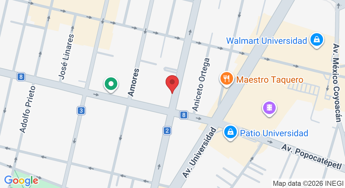 Gabriel Mancera 1659, Col del Valle Sur, Benito Juárez, 03104 Ciudad de México, CDMX, México