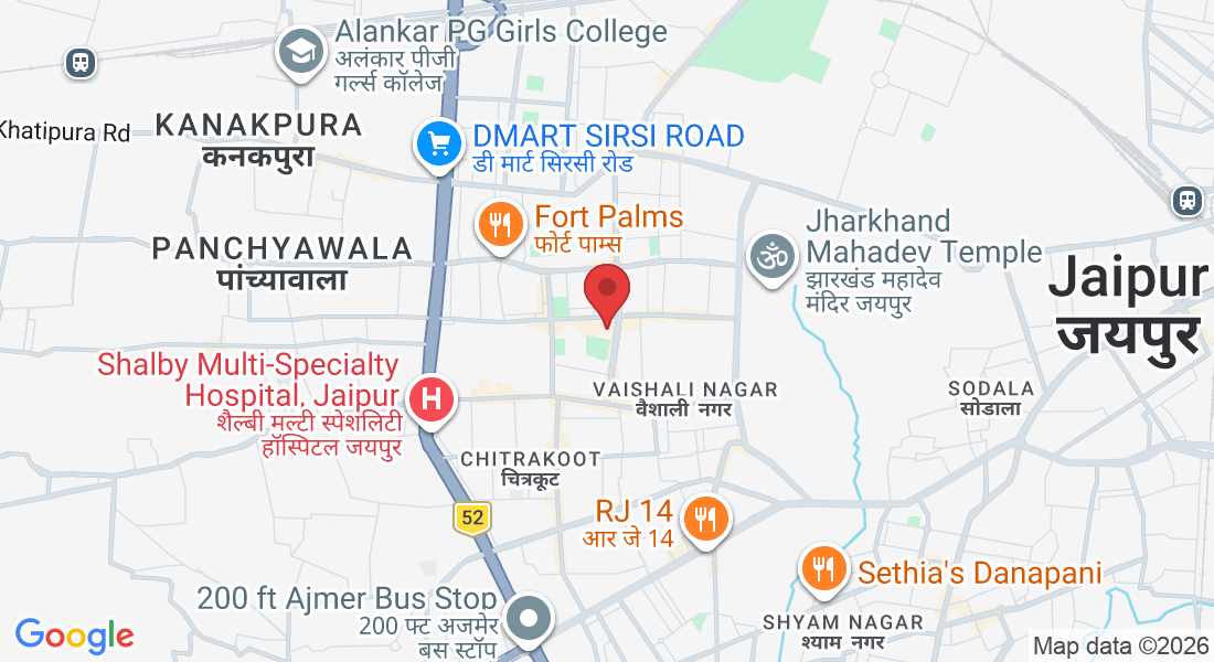 F-80-81, Gautam Marg, Amrapali Circle, Vaishali Nagar, Jaipur, Rajasthan 302021, India