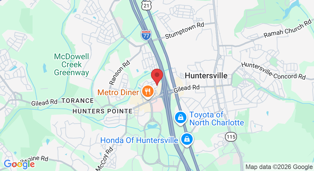 10215 Hickorywood Hill Ave suite a, Huntersville, NC 28078, USA