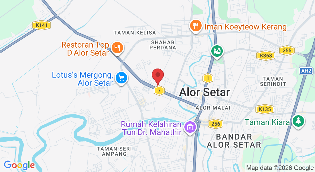 98-H, Jalan Perak, Kawasan Perusahaan Mergong, 05150 Alor Setar, Kedah, Malaysia