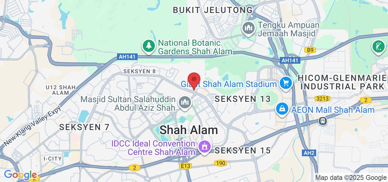 Jalan Tengku Ampuan Zabedah E 9/E, Seksyen 9, 40100 Shah Alam, Selangor, Malaysia