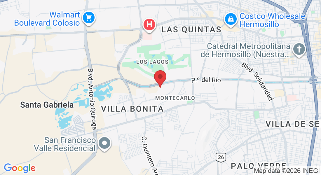 Blvr. P.º Río Sonora Nte. 573, Paseo del Rio, 83078 Hermosillo, Son., Mexico