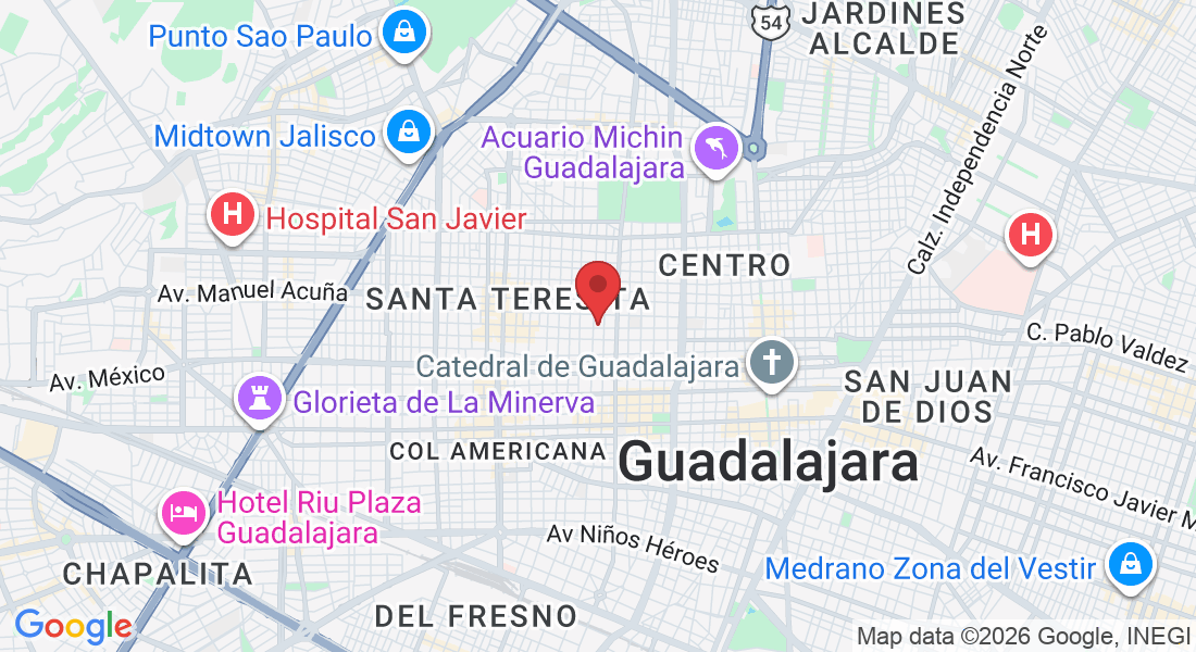 C. Joaquin Angulo 1022, Santa Teresita, 44200 Guadalajara, Jal., Mexico