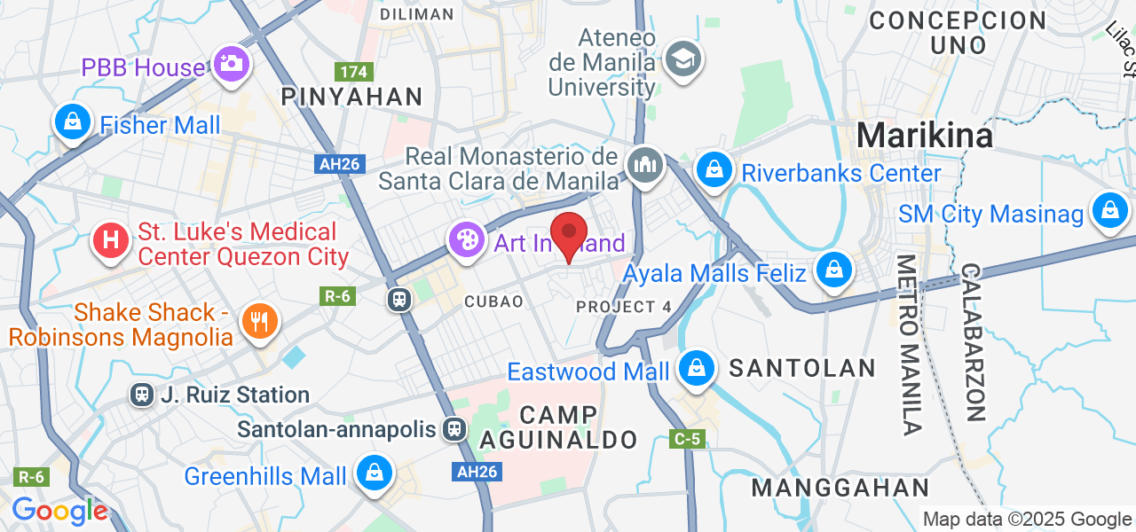 3F Avire Tower, P Tuazon, cor Lakandula, Project 4, Quezon City, 1109 Metro Manila, Philippines