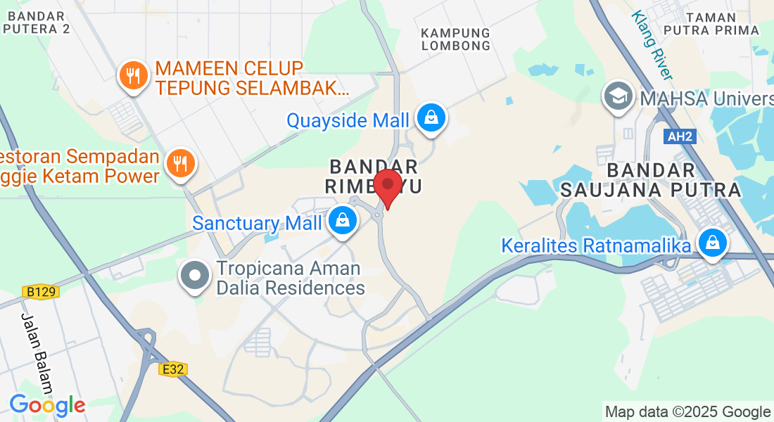 No: 1, Persiaran Rimbayu, Bandar Rimbayu, 42500 Telok Panglima Garang, Selangor, Malaysia