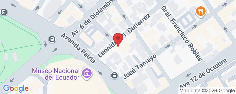 Leonidas Plaza Gutierrez 19-50 entre, 18 de Septiembre, Quito 170143, Ecuador