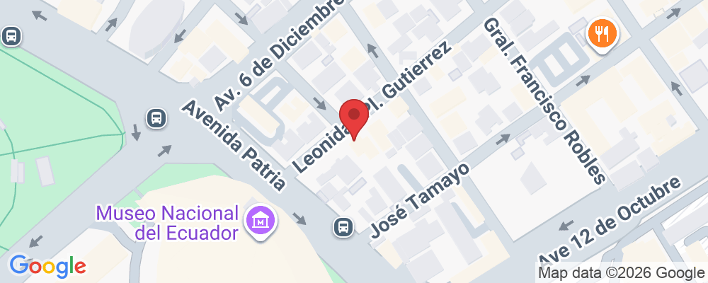 Leonidas Plaza Gutierrez 19-50 entre, 18 de Septiembre, Quito 170143, Ecuador