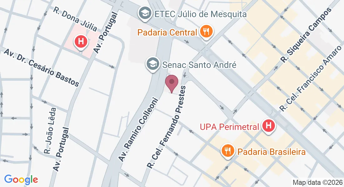Praktes Health | Coworking Médico Área da Saúde Santo André - R. Cel. Fernando Prestes, 350 - Sl 22 - Centro, Santo André - SP, 09020-110, Brasil