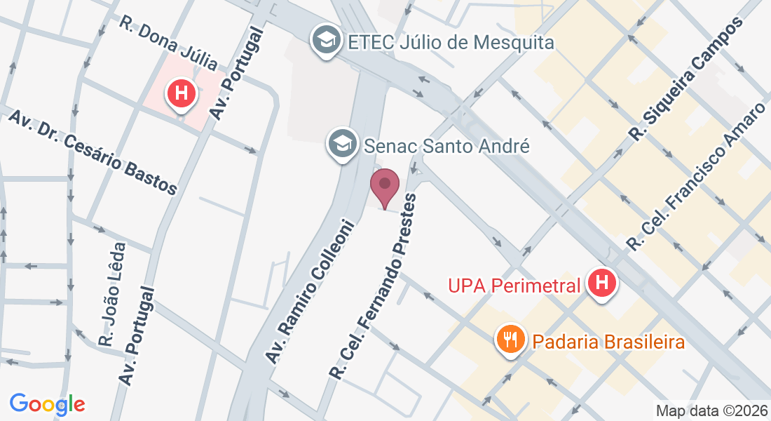R. Cel. Fernando Prestes, 350 - sala 22 - Centro, Santo André - SP, 09020-110, Brazil