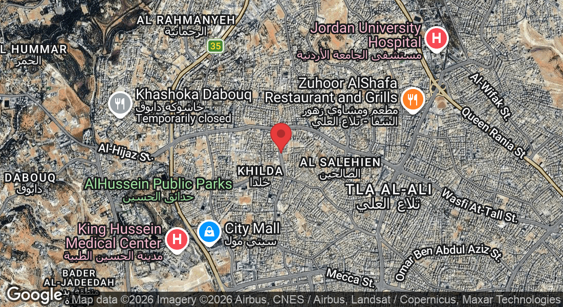 JO 11821، Amir Ben Malek St. 80, Amman 11953, Jordan