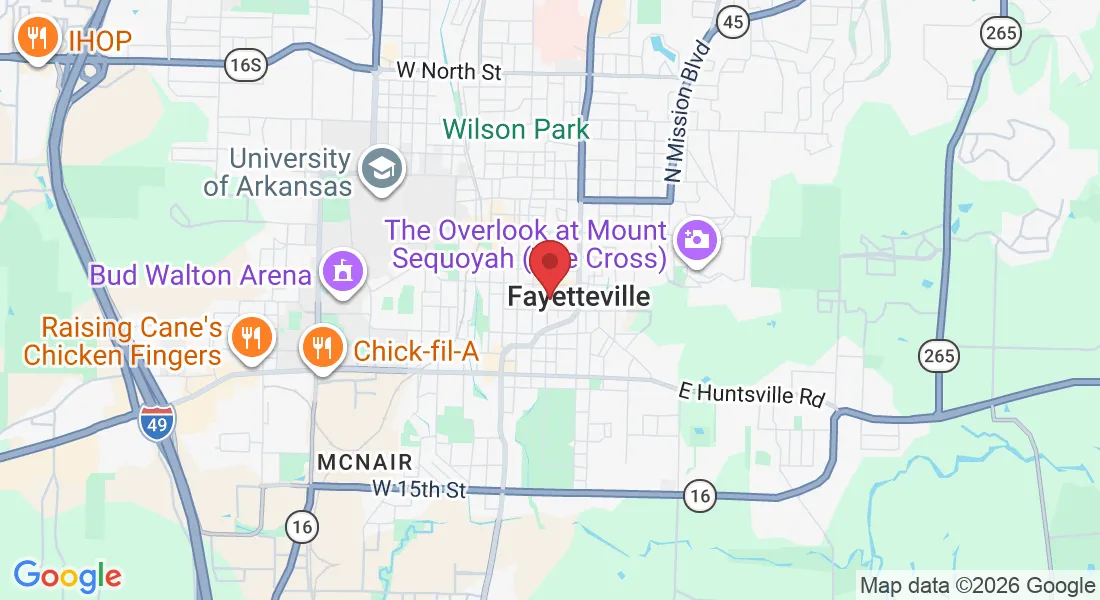 21 W Mountain St suite 123, Fayetteville, AR 72701, USA
