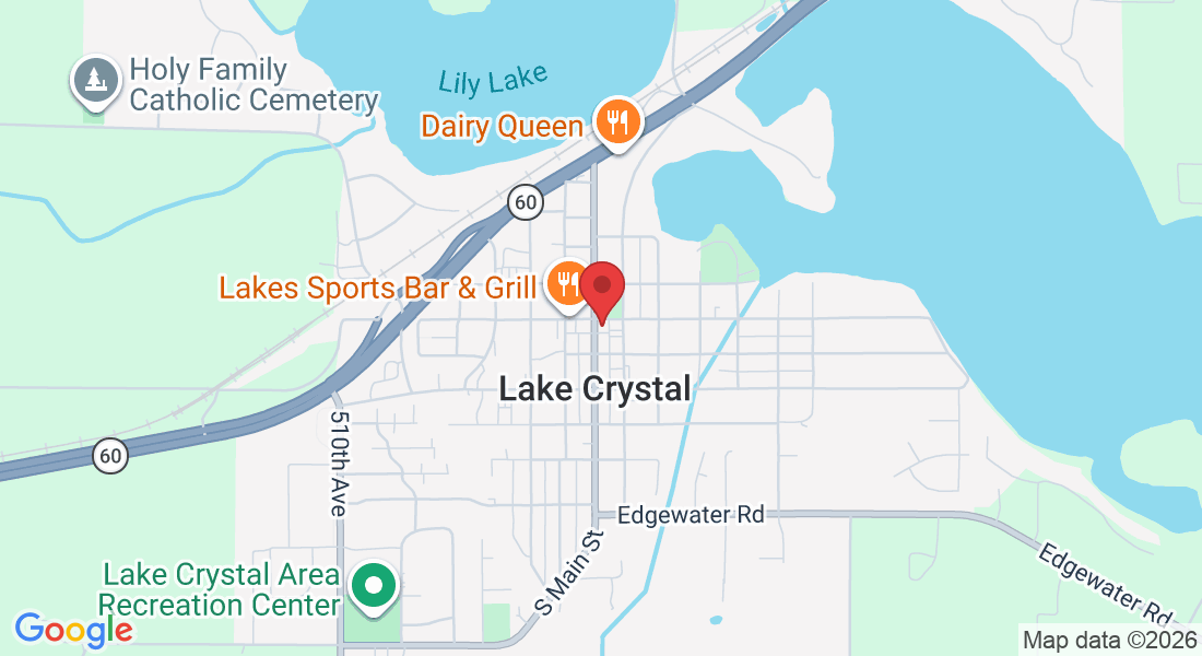 106 S Main St, Lake Crystal, MN 56055, USA