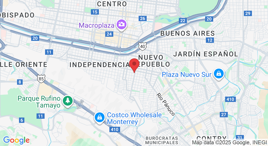 Castelar 1225, Independencia, 64720 Monterrey, N.L., México