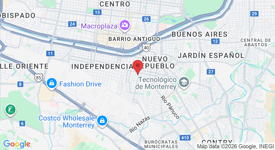 Castelar 1225, Independencia, 64720 Monterrey, N.L., México