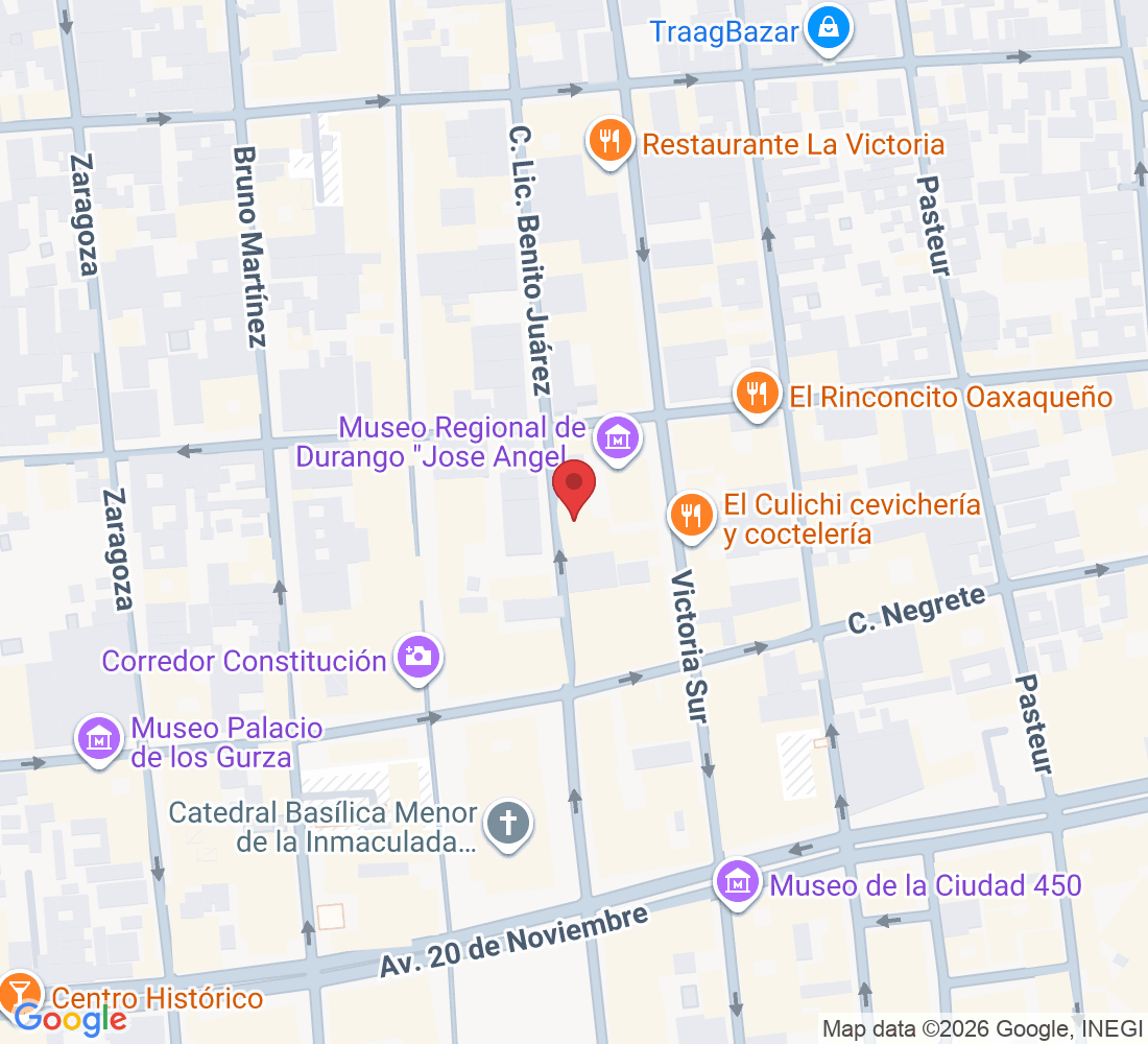 C. Lic. Benito Juárez 105 Sur, Zona Centro, 34000 Durango, Dgo., México