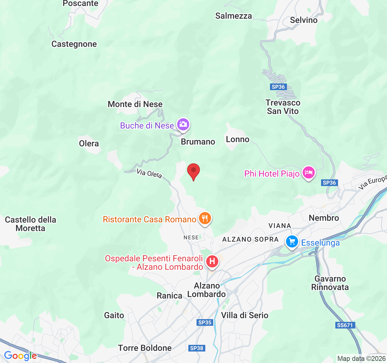 Via Brumano, 3, 24022 Alzano Lombardo BG, Italia