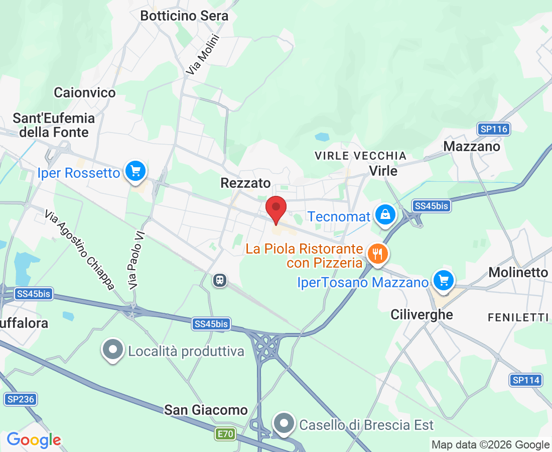 Via Giuseppe Garibaldi, 52, 25086 Rezzato BS, Italy