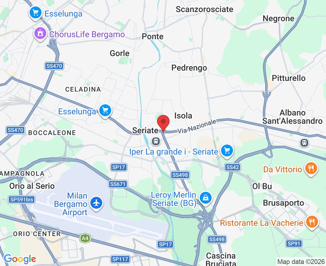 Piazza Caduti della Libertà, 12, 24068 Seriate BG, Italy